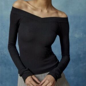BDG Shannen Ribbed off the shoulder top